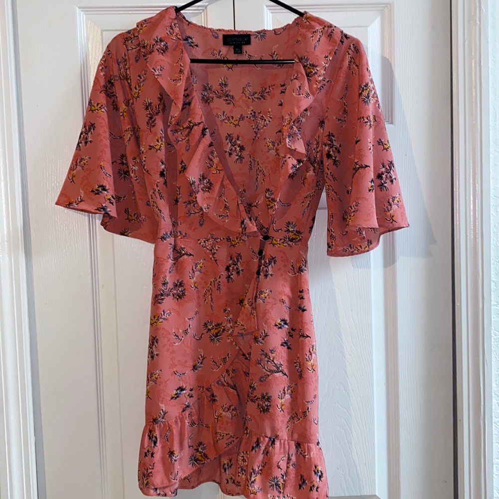 Top shop pink Floral Sundress